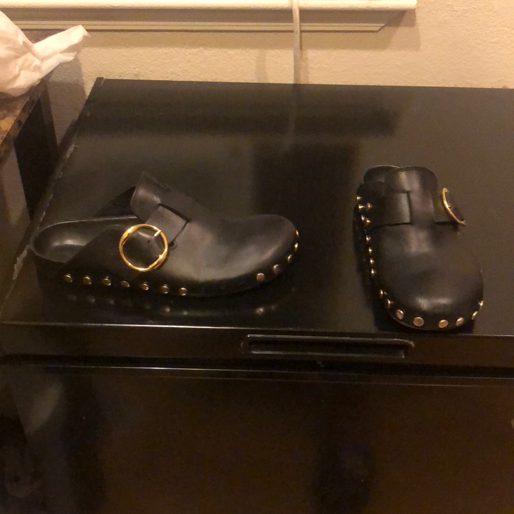 Isabel marant mirvin mules slides missing some studs light creases hardly worn